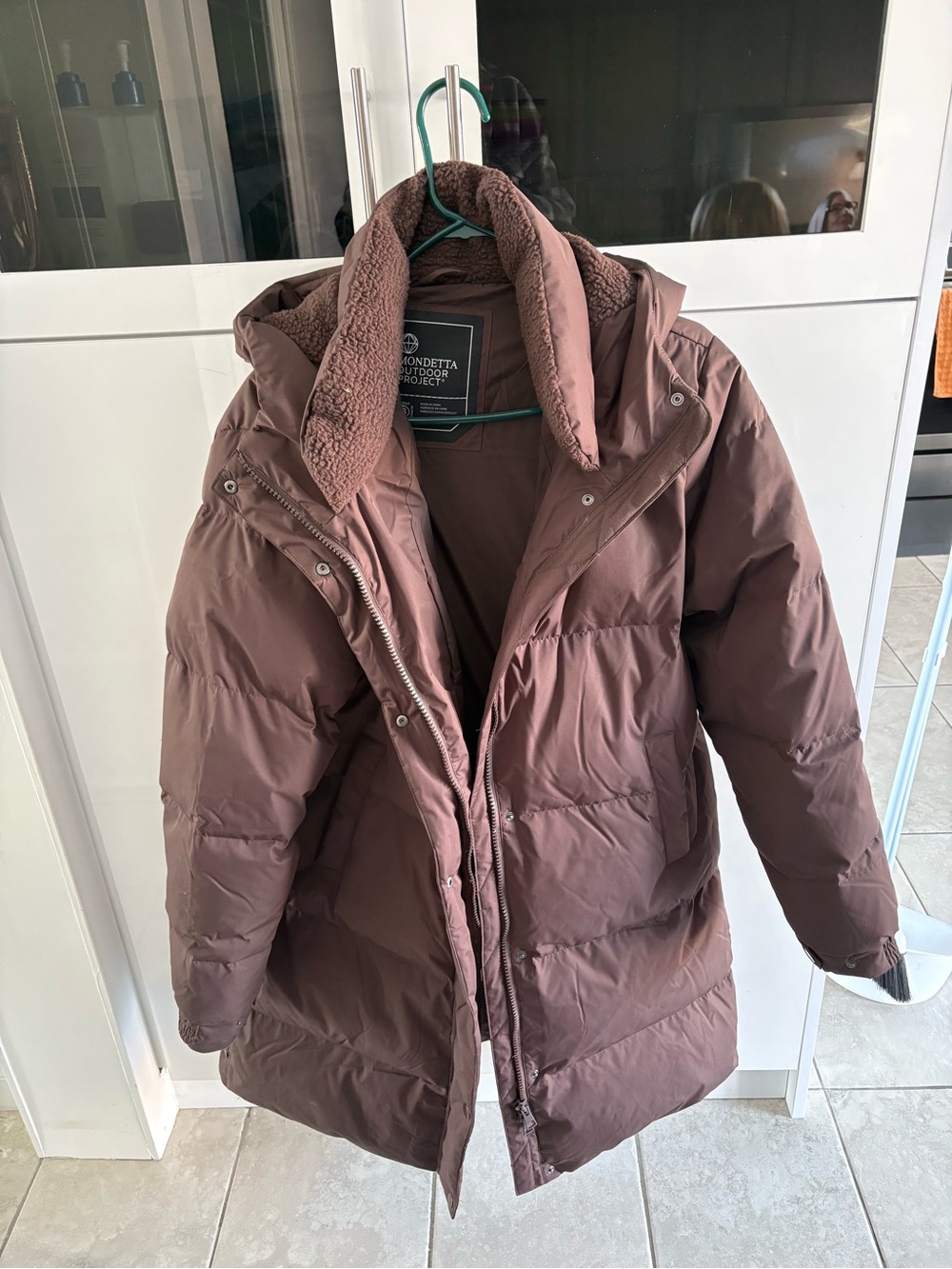 Mondetta Dusty Mauve Sherpa-Lined Puffer Jacket